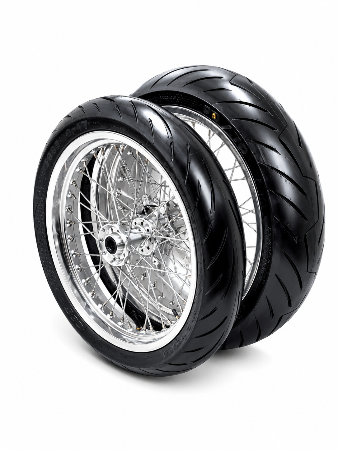 Chrome Ultra Bee/Komodo 17' Supermoto Wheelset