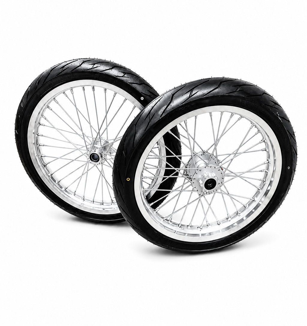 Chrome Talaria XXX/MX3/MX4 17' WIDE Supermoto Wheel Set