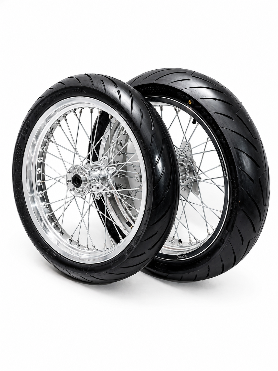 Chrome Ultra Bee/Komodo 17' Supermoto Wheelset