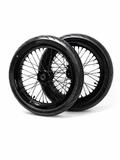 Ultra Bee or Komodo 17' Supermoto Wheelset GLOSS BLACK