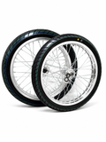 Chrome 17' WIDE Supermoto Wheel Set LBX/E-Ride/79Bike
