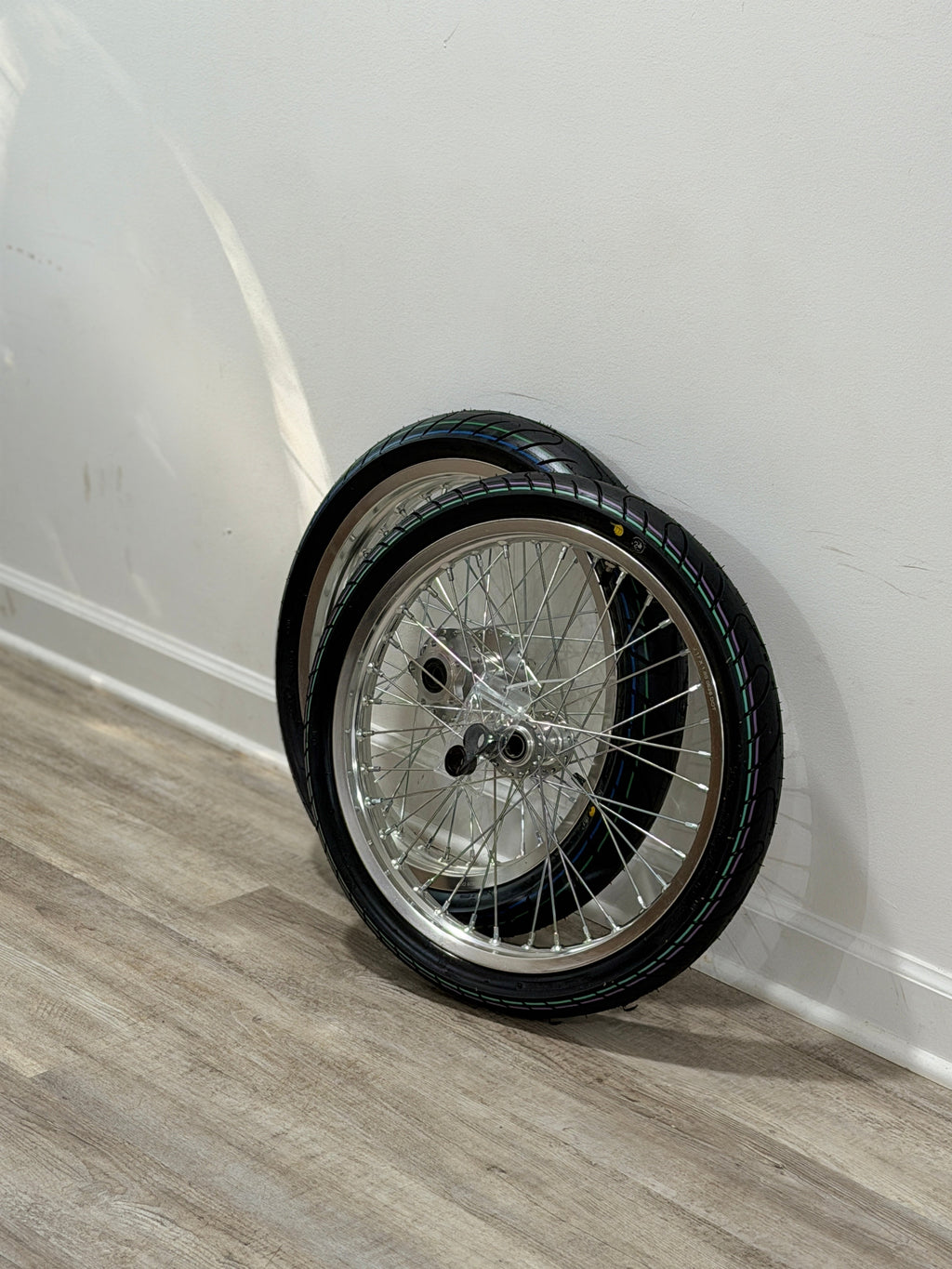 Chrome Talaria XXX/MX3/MX4 17' WIDE Supermoto Wheel Set